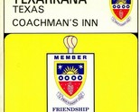 Vtg Chrome Postcard Texarkana TX Coachman&#39;s Inn 9x4 Friendship INN UNP - £8.54 GBP