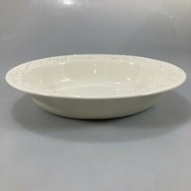 Wedgwood Queensware Embossed Cream Grapevine Vegetable Bowl 10 x 8&quot; England - £29.51 GBP