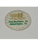 Super Bowl II Green Bay V Oakland Raiders POG Hawaii Milk Cap Rare - £13.37 GBP