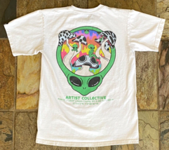 Artist Collective T Shirt-Area 51-Alien Mushroom-Lincoln County-S-White - $70.13