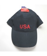 NWT- Navy blue baseball hat cap with red USA embroidered - $10.29