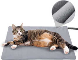 Pet Heating Pad For Cat Dog Auto Temperature Control Waterproof Indoor Gray NEW - £38.25 GBP