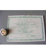 Vintage  1961 Continental Oil Company Conoco Safe Driver Certificate Wit... - €52,84 EUR