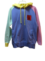 Teddy Fresh Color block Hoodie Small Men Women Purple Pink Green Yellow ... - £27.68 GBP