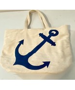 West Loop Herringbone Cotton Nautical Theme Tote 12x10x6 Inch Great For ... - £17.53 GBP