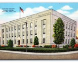 Howard County Courthouse Kokomo Indiana IN UNP Linen Postcard Y4 - £3.07 GBP