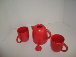 Rust-Colored Tea Set - $12.00