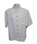 Tommy Bahama Sail Fast Live Slow Mens Large Cream Shirt - £86.65 GBP