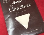 NIP HANES Ultra Sheer Pantyhose Nylon Control Top Sandalfoot Sz B PEARL ... - $11.83