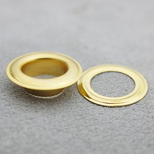 Bluemoona 100 Sets - Grommet Eyelets 12mm 1/2" With Washer Canvas Self Backing F