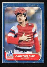 Chicago White Sox Carlton Fisk 1986 Fleer Box Bottom Baseball Card # C8 ! - £0.74 GBP