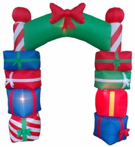 8 Foot Tall Christmas Holiday Inflatable Gift Boxes Archway Arch Yard Decoration - £107.90 GBP