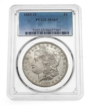 1885-O Silver Morgan Dollar Graded by PCGS as MS-65 - £217.60 GBP