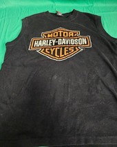 Harley Davidson Sleeveless Shirt Men&#39;s Size XL Black Lancaster Californi... - £8.06 GBP