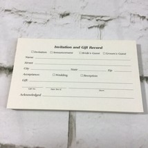 Vintage Wedding Invitation Christmas Gift Record Note Cards Lot Of 30 - $9.89