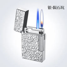 Stylish Narrow Version Double Flame Switching Gas Lighter, Grinding Whee... - $24.99+