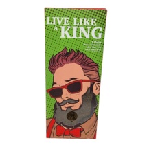 Live Like A King Men&#39;s Boot Socks 2 Pairs Sock Size 10-13 Gift Bag Brown - £8.47 GBP