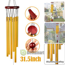 Large 31.5&quot; 6Tubes Wind Chime Chapel Bells Wind Chimes Outdoor Garden Ho... - $25.99