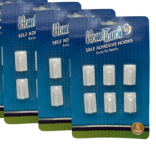 Home Touch Self Adhesive Hooks, 6 Hooks Per Pack, Pack of 3 - £14.73 GBP