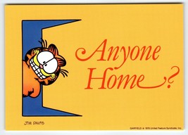 Garfield Anyone Home? Vintage Postcard Comicial Jim Davis Orange Tabby 1978 - £7.25 GBP