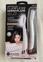 Finishing Touch Flawless Dermaplane Glo 6 Replacement Heads New In Package - £7.90 GBP