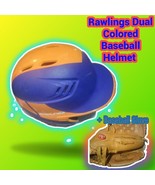 RAWLINGS R16J-R1 Orange Baseball Batting Helmet -Size 6 3/8 - 7 1/8 Medi... - £26.17 GBP