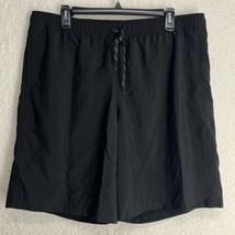 West Loop Shorts Men Size XL Black Activewear Elastic Waist Drawstring Pockets - £8.66 GBP