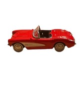 1957 Chevrolet Corvette Die Cast Classic Car Red &amp; White W/ Black Seats - £19.45 GBP