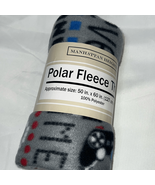 Video game design polar fleece throw - $6.86