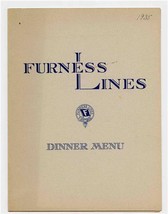 Furness Lines R M S Dominica Dinner Menu August 1935 - £14.07 GBP