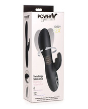 Curve Toys Power Bunnies Dizzy Rotating Vibrator W/rotating Beads - Black - £84.72 GBP