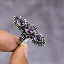 Amethyst Gemstone 925 Silver Ring Handmade Jewelry Ring All Size Gift For Women - £5.84 GBP