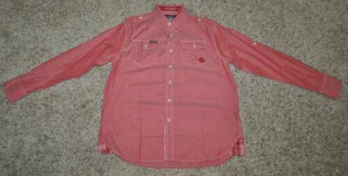 Akademiks Shirt Red Button Front Convertible Sleeve Sport Mens $52 NEW-s... - £16.38 GBP