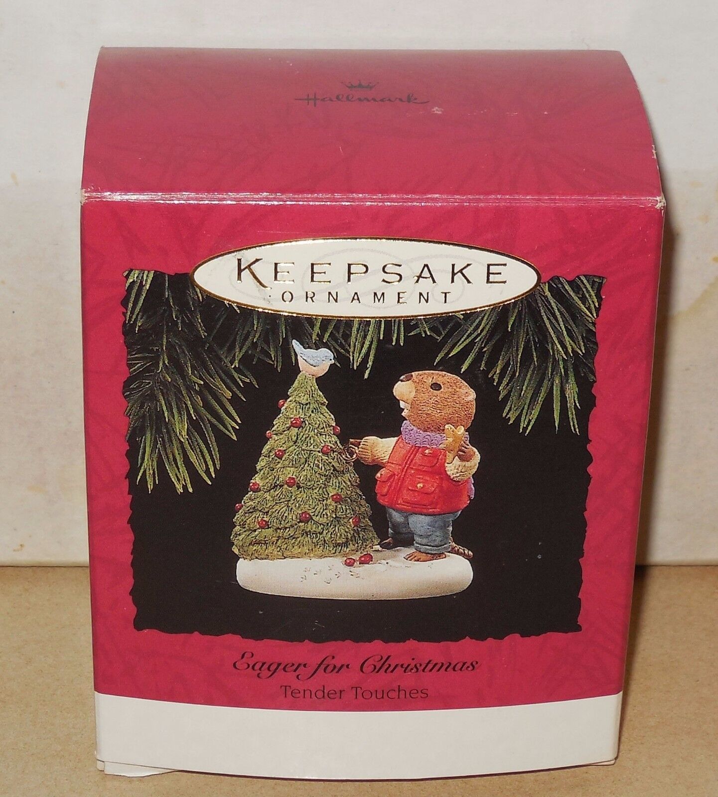 Primary image for 1994 Hallmark Keepsake Ornament Eager For Christmas MIB