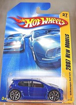 2007 Hot Wheels #27 New Models 27/36 Volkswagen Golf Gti Blue Tint-Window w5YSp - £15.27 GBP