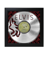 Elvis Silver Laser Cut Record Poster Art Shadowbox - $168.25