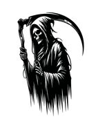 - Grim Reaper Vinyl Decal  Skeleton Scythe Sticker for Car, Laptop, or ... - $104.64 MXN