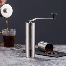 Manual Coffee Bean Grinder Stainless Steel Hand Mill Ceramic Burr - $14.75