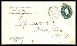 1896 Connecticut Cover - Bridgeport To Nyc E5 - £2.36 GBP