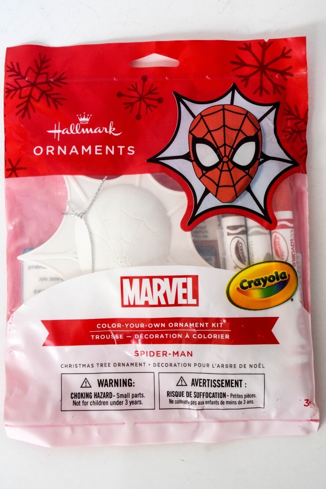 Primary image for Hallmark Spider-man Color Your Own Ornament - Crayola Kit - Marvel Avengers