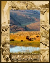 Yellowstone National Park Laser Engraved Wood Picture Frame Portrait (5 x 7) - £24.77 GBP