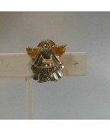 Vintage Signed KC Rhinestone Guardian Angel Pin - £12.44 GBP