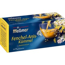 Messmer Fennel Anise Caraway. Tea -25 Tea bags- Made In Germany Free Shipping - £7.67 GBP