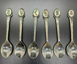 Set of 6 Vintage Spoons Australian Outback Animals LUSTRE EPNS A1 Silver Plate - £31.00 GBP