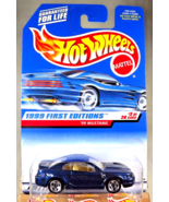 1999 Hot Wheels #909 First Editions 2/26 '99 MUSTANG Blue Tan-Interior w/5 Spoke - $18.50