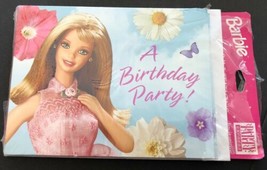 8 New Unopened Vintage Barbie “ A Birthday Party” Invitations Mattel Hallmark - £10.11 GBP