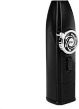 Windproof Straight Lighters Torch Lighter With Safety Lock And Visible, Black - £29.72 GBP