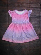 NEW Boutique Mermaid Girls Pink Gold Shimmer Ruffle Dress Size 2T - £10.17 GBP