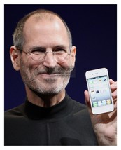 Steve Jobs Posing With Iphone 4 Apple Founder 2010 8X10 Photo - £8.90 GBP