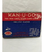 Vintage 1937 Kan-U-Go The New Cross Word Card Game Complete Red Backs - $667.18 MXN